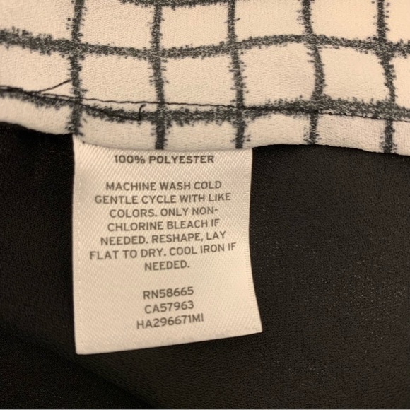 Halogen Blouse Black & White Lg - Picture 7 of 11